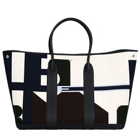 【極美品】HERMES エルメス ガーデンパーティ49 GM ヴォヤージュ トートバッグ ハンドバッグ トワルアッシュ ネゴンダ ブルーインディゴ エクリュ ベージュ ノワール ブランドバッグ 6003359j【中古】