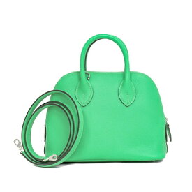 【未使用品】エルメス ヴェルソ ボリード ミニ 1923 ハンドバッグ ショルダーバッグ エバーカラー ヴェールコミック ヴェールフィズ シルバー金具 B刻 ブランドバッグ HERMES 3s35095j【中古】