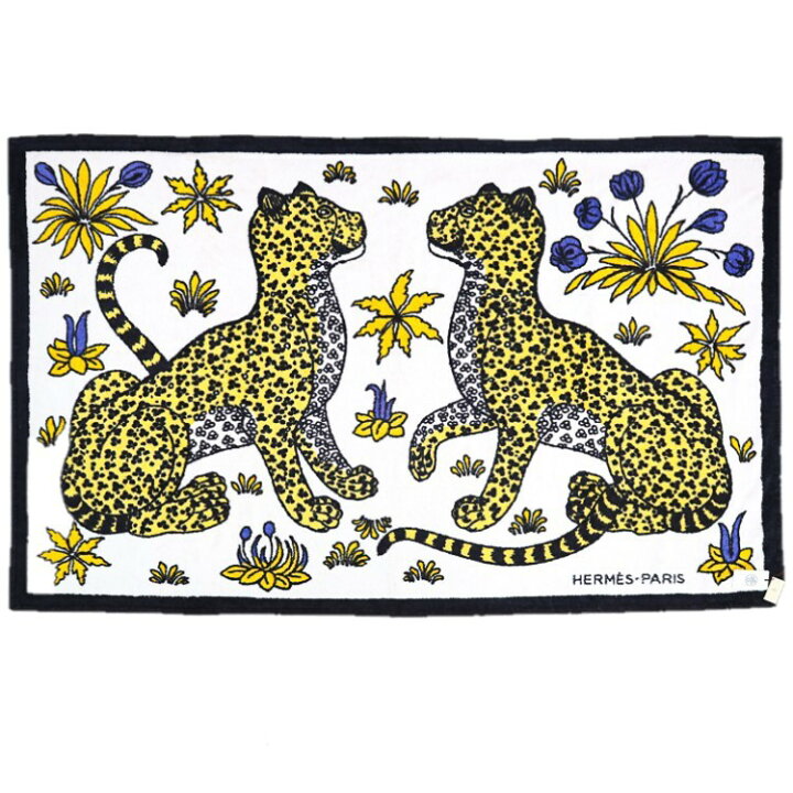 楽天市場】【未使用品】エルメス ビーチタオル LES LEOPARDS 