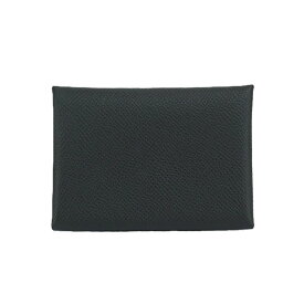 【未使用品】 エルメス カルヴィ デュオ カードケース コインケース エプソン ブラック W刻 名刺入れ 小銭入れ ブランド小物 HERMES 6003976m【中古】