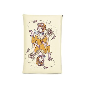 【極美品】HERMES カルヴィ カードケース ジョナサンバートン 名刺入れ カーフ レザー ナタ ベージュ ブランド小物 6054473m【中古】
