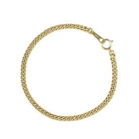 【美品】 チェーンブレスレット 喜平 シングル 2面カット 750 K18 イエローゴールド 17.5cm アクセサリー 6s03215j【中古】