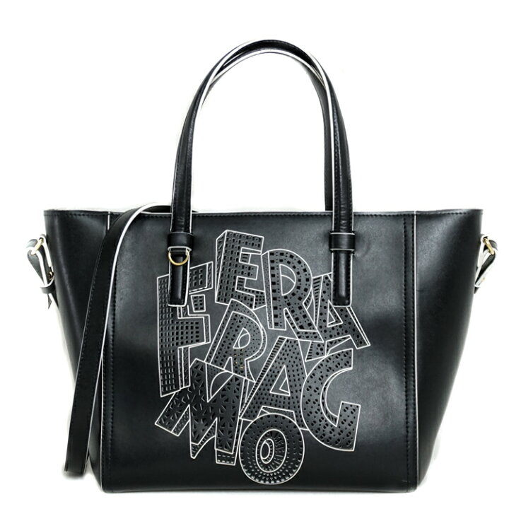 楽天市場】Salvatore Ferragamo BONNIE LETTERING LOGO TOTE BAG 