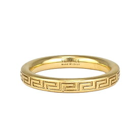 【美品】GIANNI VERSACE 指輪 リング グレカ 真鍮 ゴールド仕上げ ゴールド ジャンニヴェルサーチ 6106768【中古】