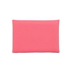 【未使用品】 エルメス カルヴィ デュオ カードケース コインケース ローズアザレ エバーカラー W刻 小銭入れ 名刺入れ フラグメントケース HERMES 6139067m【中古】