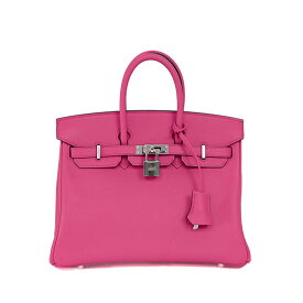 【新品同様】HERMES バーキン25 ハンドバッグ ヴォージョナサン ローズショッキング シルバー金具 Z刻 ブランドバッグ 5289020H【中古】
