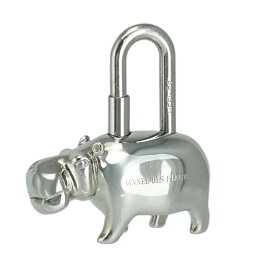 エルメス ヒポポタマス カバ カデナ チャーム ANNEE DES FLEUVES キーホルダー メタル シルバー ブランド小物 HERMES 6189552m【中古】