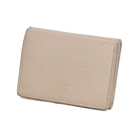 【中古】 SAINT LAURENT タイニーウォレット 459784 コンパクトウォレット ミニ財布 三つ折り財布 レディース財布 レザー ベージュ 6093368