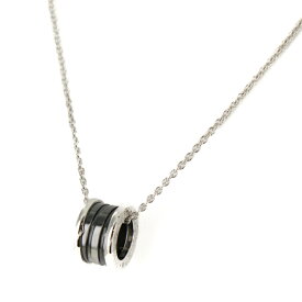 【極美品】ブルガリ B-zero1 ビーゼロワン セーブザチルドレン ユニセックス ネックレス アクセサリー 349634 CL856977 Ag925 セラミック シルバー ブラック 5198340m 【中古】