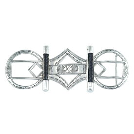 エルメス トゥアレグ ベルトバックル 手彫り スターリングシルバー SV925 ブラック レザー ラージサイズ ブランド小物 HERMES 6185578m【中古】
