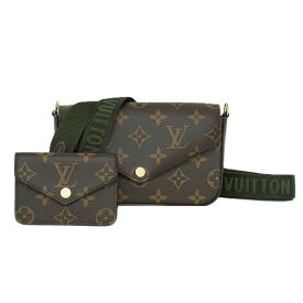 【美品】LOUIS VUITTON ミュルティ ポシェット フェリシー ショルダーバッグ M80091 モノグラム キャンバス ブラウン カーキ ブランドバッグ ルイヴィトン 6191514j【中古】