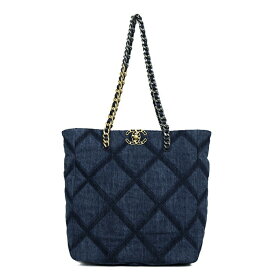 【未使用品】CHANEL シャネル ディズヌフ シャネル19 マトラッセ デニムトート チェーンショルダーバッグ デニム レザー インディゴブルー 3カラー金具 レディースバッグ ブランドバッグ 5s24157J【中古】