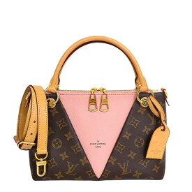 ルイ・ヴィトン LOUIS VUITTON Vトート BB M43967 モノグラム ハンドバッグ ショルダーバッグ 2Way ブラウン ピンク レディース 6317913J【中古】