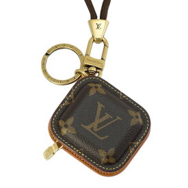 【美品】LOUIS VUITTON キーホルダー＆バッグチャーム・LV チューン イヤホンケース M03294 モノグラムキャンバス レザー ブラウン ブランド小物 ルイヴィトン 6286093m【中古】