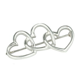 ティファニー トリプル オープンハート ブローチ スターリングシルバー SV925 ブランドアクセサリー TIFFANY＆Co. 631758【中古】