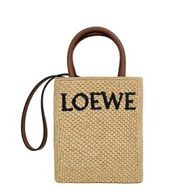 【極美品】LOEWE スタンダード A5 トート 2way ハンドバッグ ショルダーバッグ A563S30X05 ラフィア レザー ベージュ ブランドバッグ ロエベ 6369994m【中古】