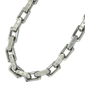 【極美品】LOUIS VUITTON ネックレス ミニ モノグラム チェーン M03305 ステンレススティール シルバー アクセサリー ブランド小物 ルイヴィトン 6354677m【中古】