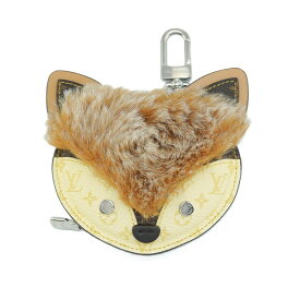 【極美品】LOUIS VUITTON バッグチャーム LVフォックス キーホルダー コインケース キツネ M03407 モノグラムキャンバス レザー ベージュ ルイヴィトン 6374274m【中古】