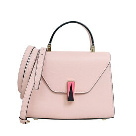 【美品】ヴァレクストラ マイクロ イジィデ ハンドバッグ トップハンドル ピンク ショルダーバッグ ペオニア プレキシロック レザー 2WAY レディース 6393219j 【中古】