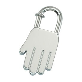 【美品】 エルメス ハンドモチーフ カデナ ANNEE DE LA MAIN 2002 チャーム 手 シルバー メタル HERMES 6430843m【中古】