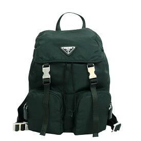 PRADA バックパック リュック デイパック BZ0023 ナイロン ボスコ カーキ ダークグリーン プラダ 6422170m【中古】