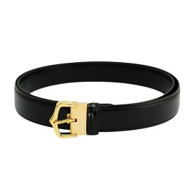 【美品】 カルティエ Cバックル レザーベルト カーフレザー ブラック 黒 ゴールド金具 L5000048 Cartier 6506824m【中古】