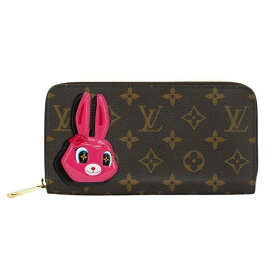 【美品】LOUIS VUITTON ジッピーウォレット 長財布 ラウンドファスナー アニモグラム M83689 モノグラムキャンバス ブラウン ルイヴィトン 6493778m【中古】