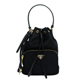 【極美品】PRADA デュエット バケット 2way ハンドバッグ ショルダーバッグ 1BH038 Re-Nylon ナイロン NERO ブラック ブランドバッグ プラダ 6504215j【中古】