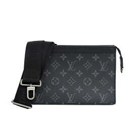【美品】 ルイヴィトン LOUIS VUITTON ガストン ウェアラブル ウォレット M81124 モノグラム エクリプス リバース ショルダーバッグ ブラック メンズ 6524511j 【中古】