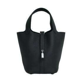 【未使用】 エルメス ピコタンロック PM 18 K刻印 2025年 トリヨンクレマンス キャバン ネイビー 紺色 シルバー金具 【中古】 6473760jm