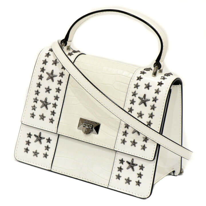 楽天市場】【美品】 JIMMY CHOO PYXIS TOPHANDLE ジミー チュウ  