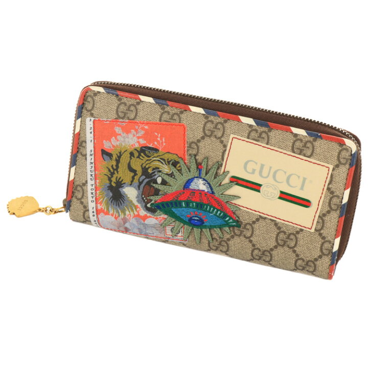 楽天市場】【中古】グッチ クーリエラウンドジッピー 刺繍 ワッペン 虎  