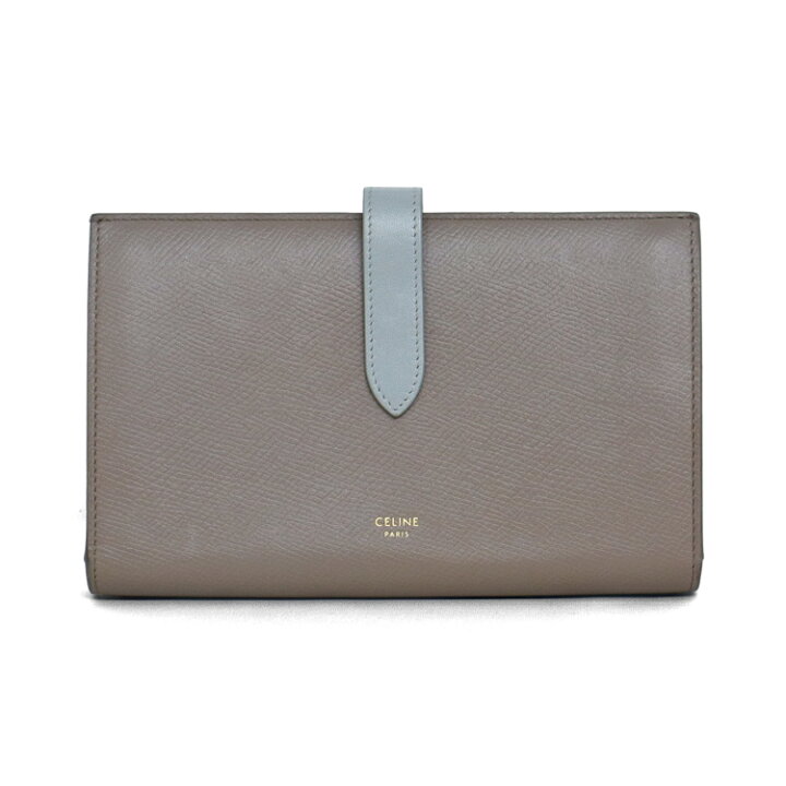 楽天市場】CELINE セリーヌ ラージ ストラップ ウォレット 二つ折り 