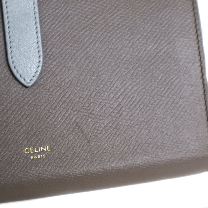 楽天市場】CELINE セリーヌ ラージ ストラップ ウォレット 二つ折り  
