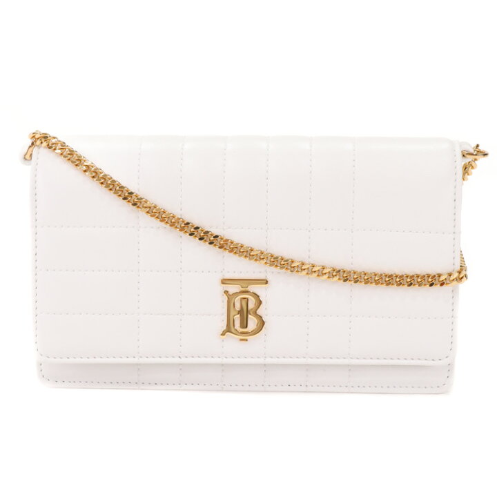 楽天市場】【美品】 BURBERRY LOLA CRUTCH CHAIN SHOULDER BAG OPTIC 