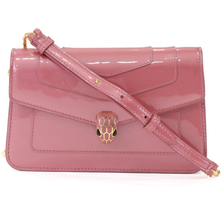 ブルガリ チェーン ショルダーウォレット レザー 押さ レディース  