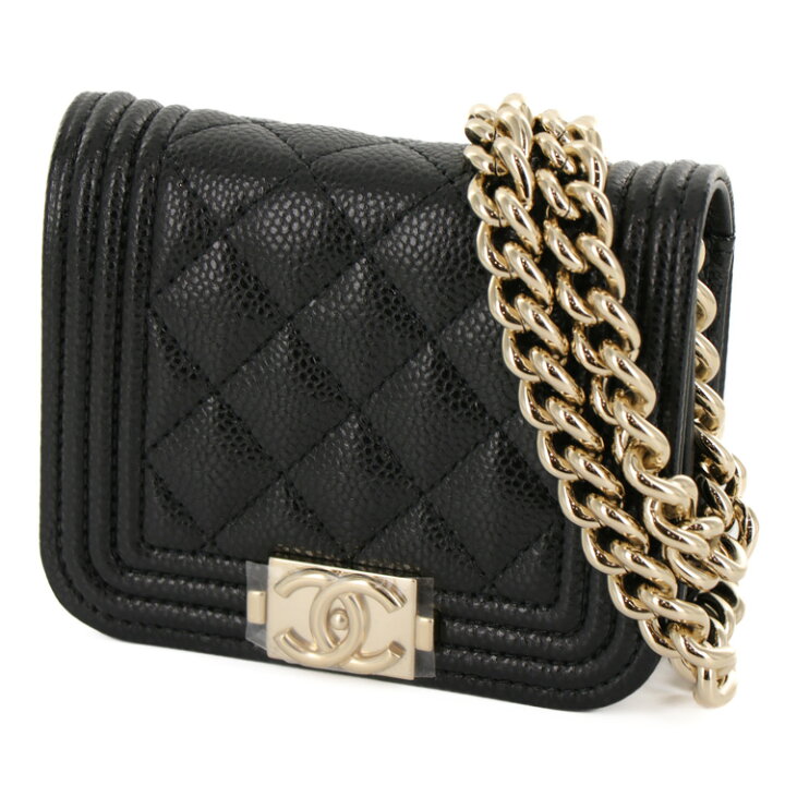 楽天市場】【新品同様】 CHANEL BOY CHANEL MINI CHAIN POUCH AP2302  