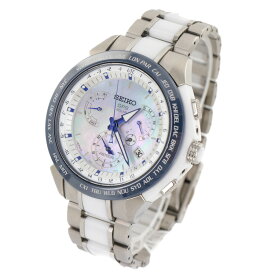 【中古】セイコー　アストロン　ブルーシェル文字盤　2015年限定モデル　メンズ　腕時計　SBXB039　8X53-0AA0-2　チタン　セラミック　シルバー　ネイビー　ホワイト　24-0959