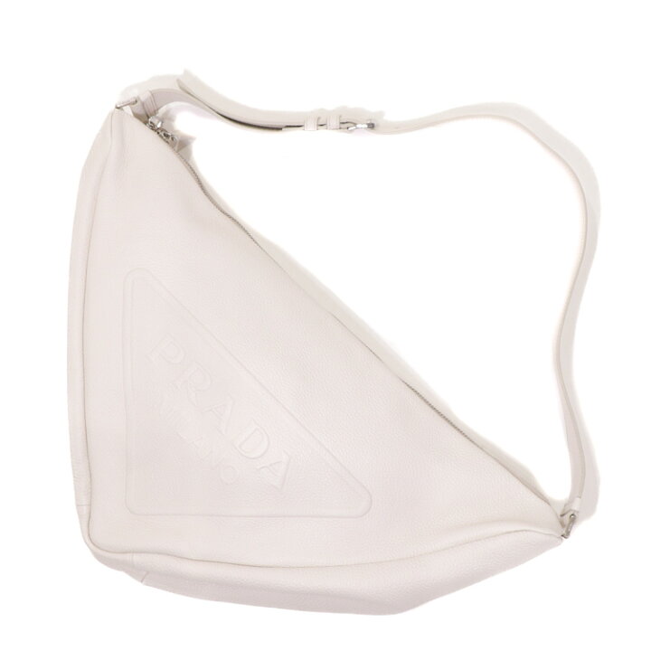 楽天市場】【極美品】PRADA TRIANGLE VITELLO DAINO LEATHER BAG 