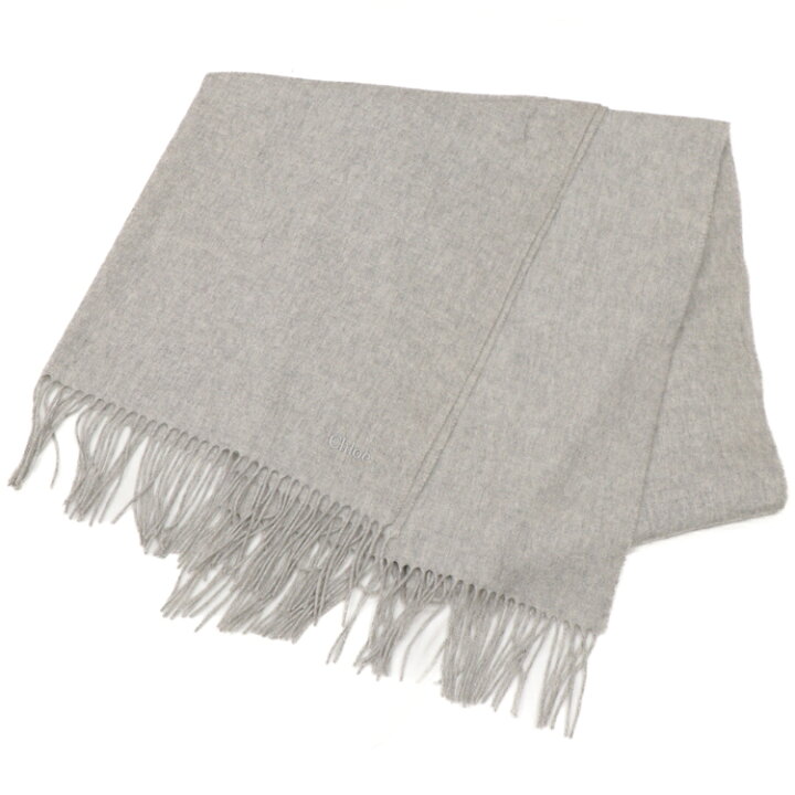 楽天市場】【良品】Chroe クロエ 大判ストール カシミヤ グレー  