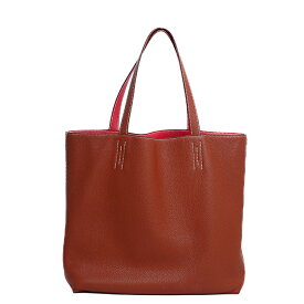 HERMES エルメス ドゥブルセンス 45 トートバッグ ショルダーバッグ Z刻 トリヨンクレマンス ブリック ローズエクストリーム リバーシブル レディースバッグ ブランドバッグ 4453521J 【中古】