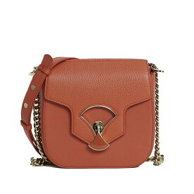 BVLGARI ブルガリ ディーヴァ ドリーム チェーンショルダーバッグ クロスボディバッグ レザー テラコッタ コーラル系 ゴールド金具 レディースバッグ ブランドバッグ 4454250M 【中古】
