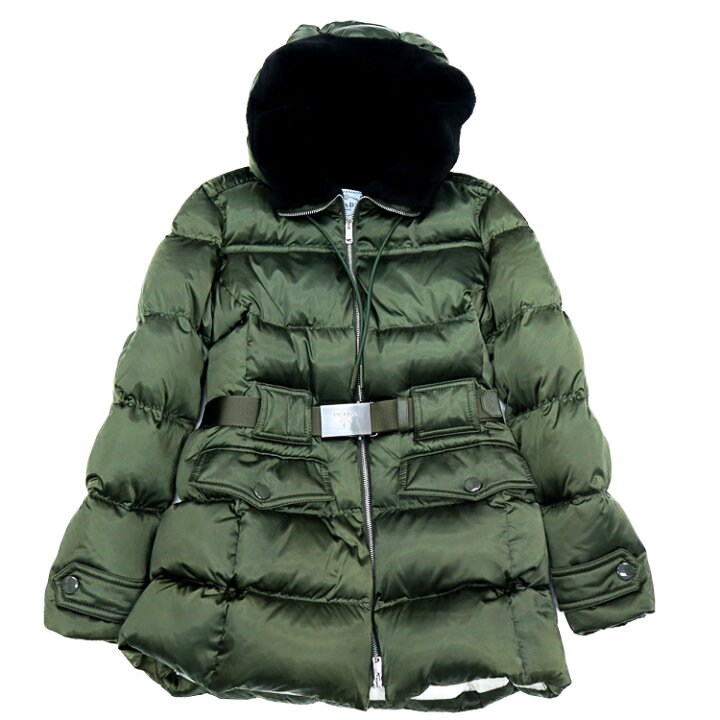 楽天市場】【美品】PRADA プラダ ガチャベルト付き ダウンジャケット  