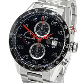 TAG Heuer カレラ クロノグラフ キャリバー1887 タイムマシーン by nendo 日本250本限定 CAR2A14.BA0799 自動巻 SS ステンレス ブラック文字盤 ブランド時計 4s54929J【中古】