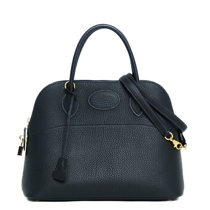 楽天市場】HERMES エルメス ボリード31 ブルーインディゴ ゴールド金具  