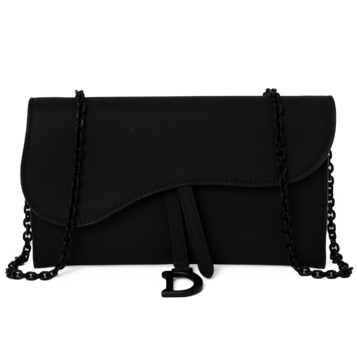 楽天市場】【美品】 CHRISTIAN DIOR SADDLE CHAIN WALLET SOBLACK  