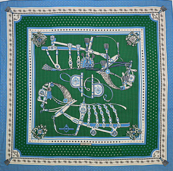 楽天市場】HERMES エルメス カレジェアン カレ140「Harnais de Cour  