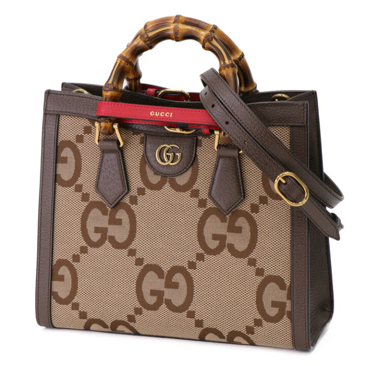 楽天市場】【美品】グッチ GUCCI ジャンボGG ダイアナ スモール 