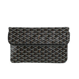 【美品】GOYARD ゴヤール サンマリー MM クラッチバッグ STMARIMMLTY01CL01P ノワール ブラック コーティングキャンバス カーフスキン メンズバッグ ブランドバッグ 5s04813J【中古】