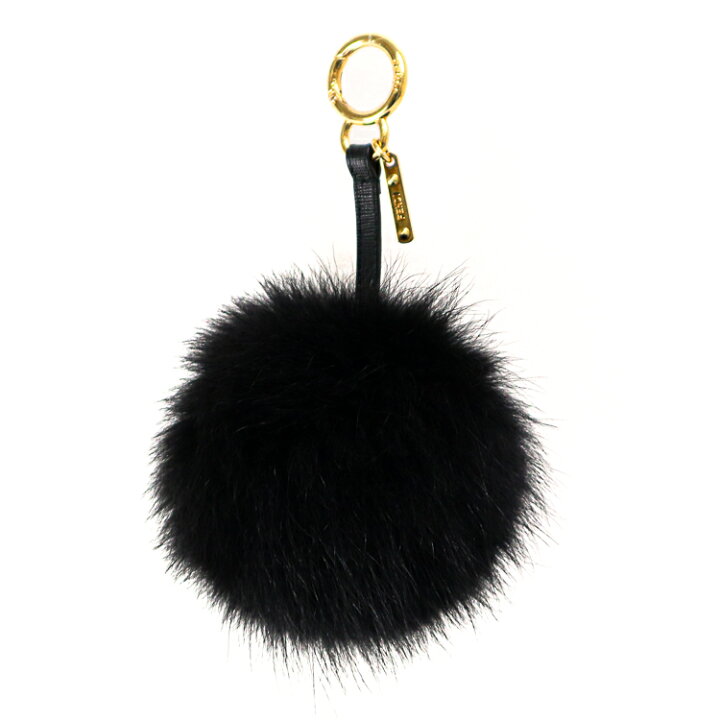 楽天市場】【美品】FENDI ポンポンチャーム キーホルダー 7AR259  